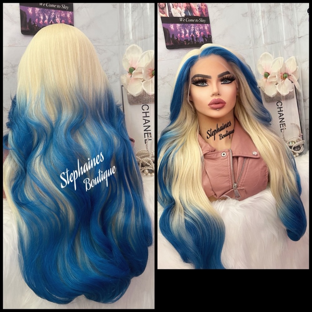 Human Hair Blended Lace Front Wig